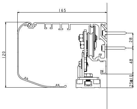 redundant sliding door automation K200R